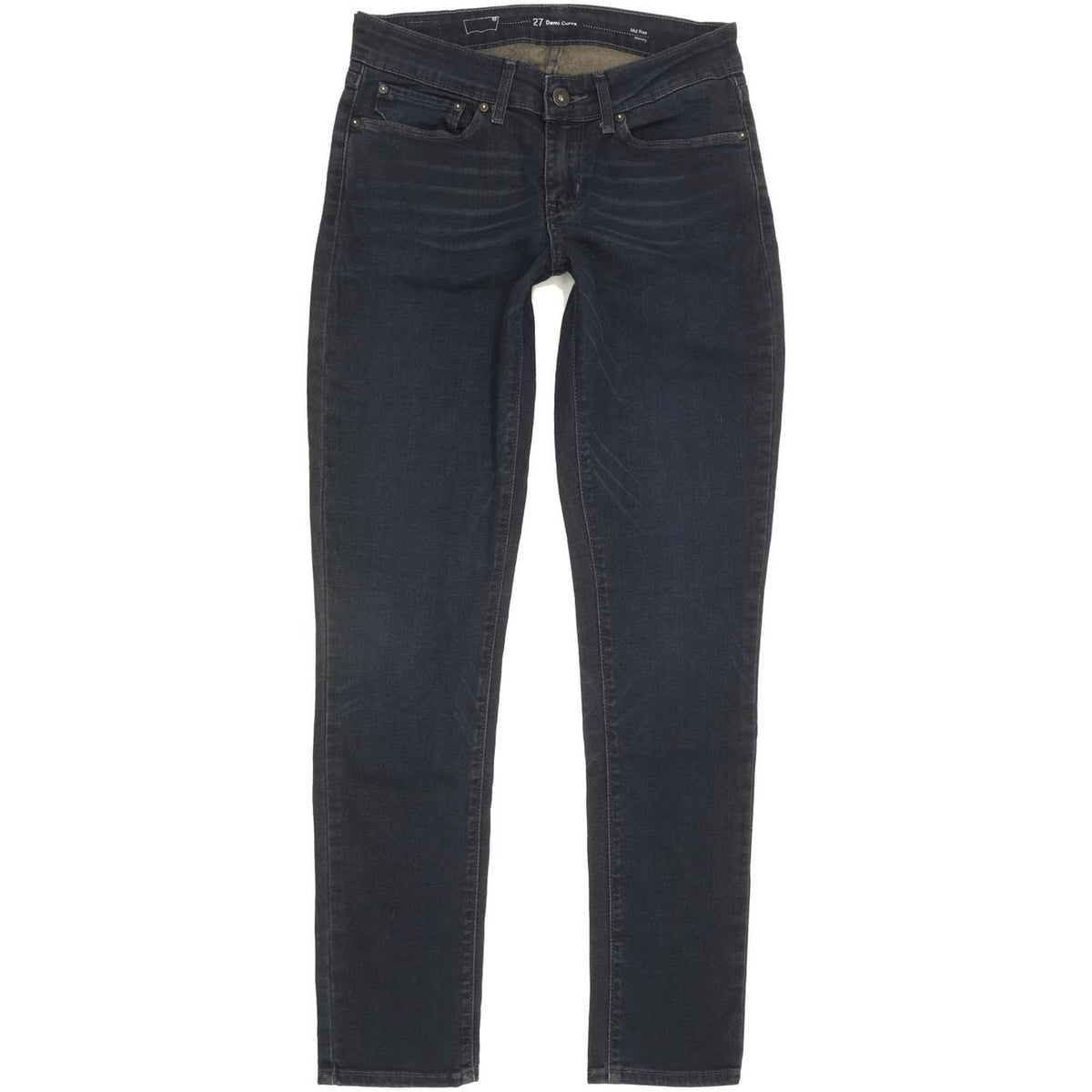Levi's Demi Curve Women Navy Skinny Slim Stretch Jeans W27 L29