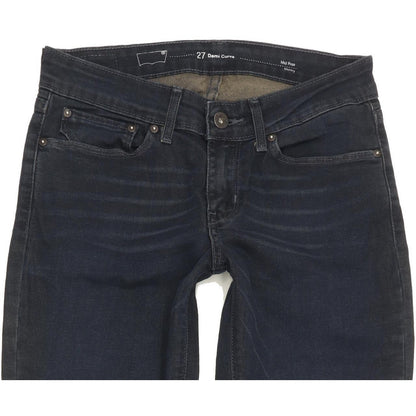 Levi's Demi Curve Women Navy Skinny Slim Stretch Jeans W27 L29
