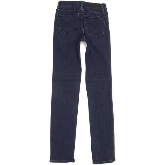 Levi's 712 Women Blue Straight Slim Stretch Jeans W26 L31