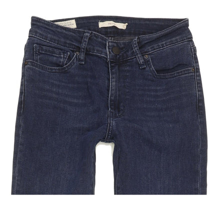 Levi's 712 Women Blue Straight Slim Stretch Jeans W26 L31