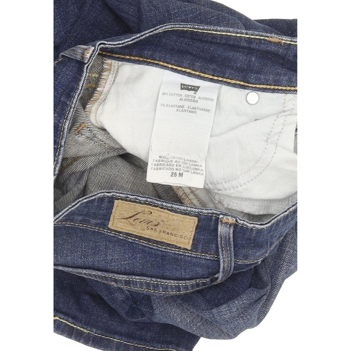 Levi's Demi Curve Women Blue Skinny Slim Stretch Jeans W25 L30