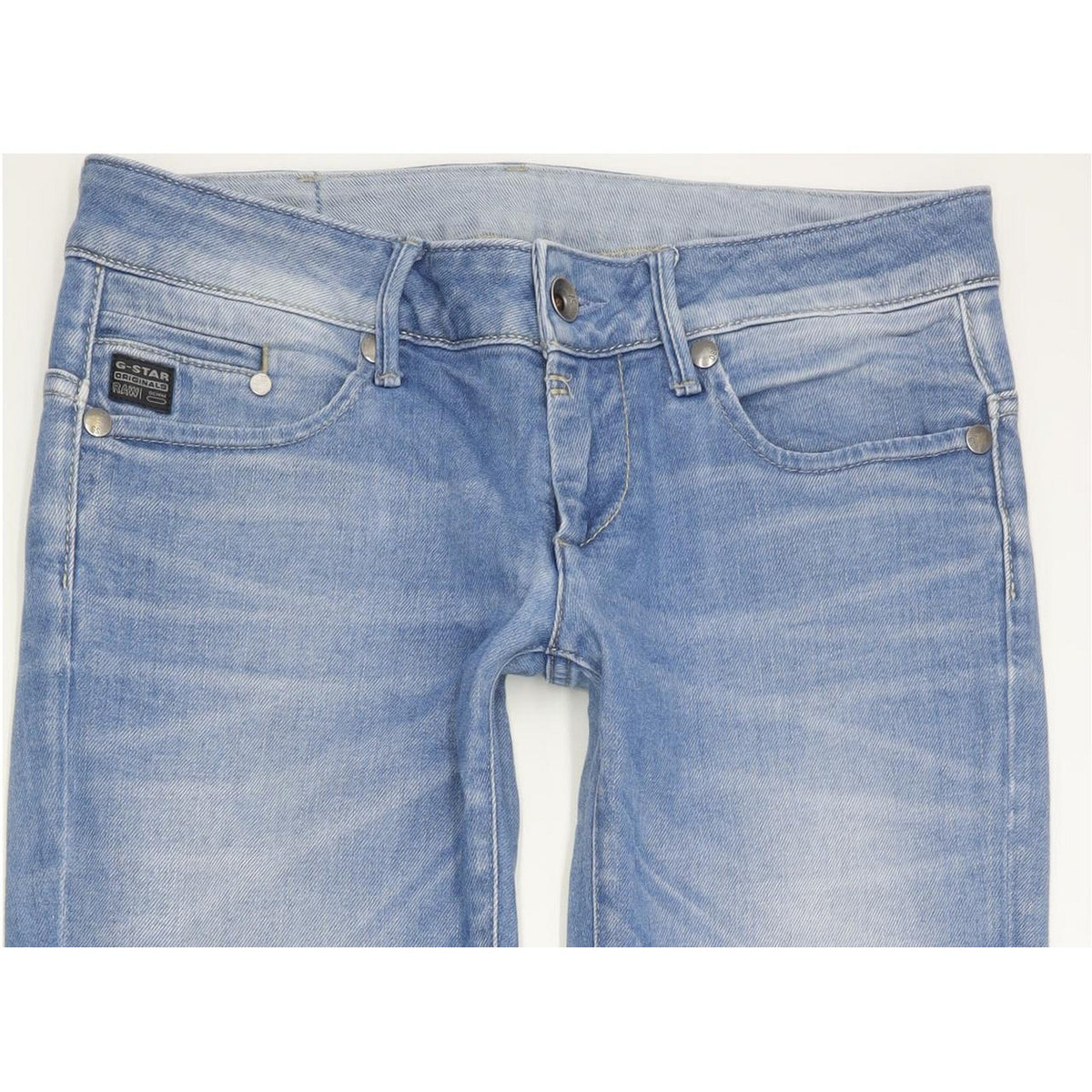 G-Star Midge Women Blue Straight Slim Stretch Jeans W30 L34