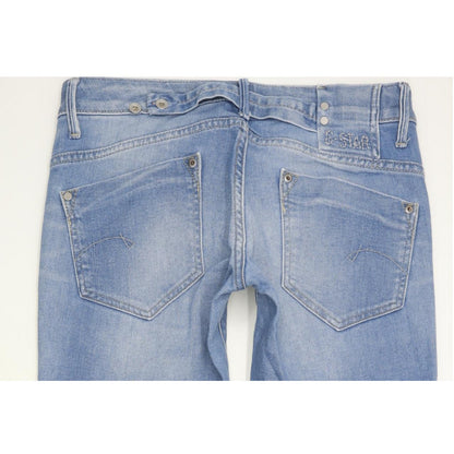 G-Star Midge Women Blue Straight Slim Stretch Jeans W30 L34