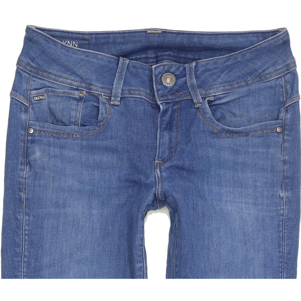 G-Star Lynn Mid Women Blue Skinny Slim Stretch Jeans W29 L31