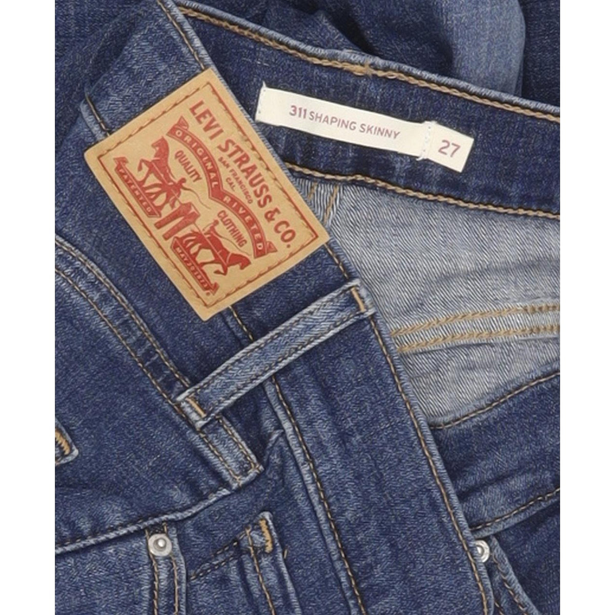 Levi's 311 Shaping Women Blue Skinny Slim Stretch Jeans W27 L31