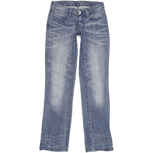 Levi's Bold Curve Women Blue Straight Slim Stretch Jeans W28 L31