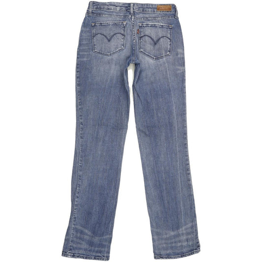 Levi's Bold Curve Women Blue Straight Slim Stretch Jeans W28 L31