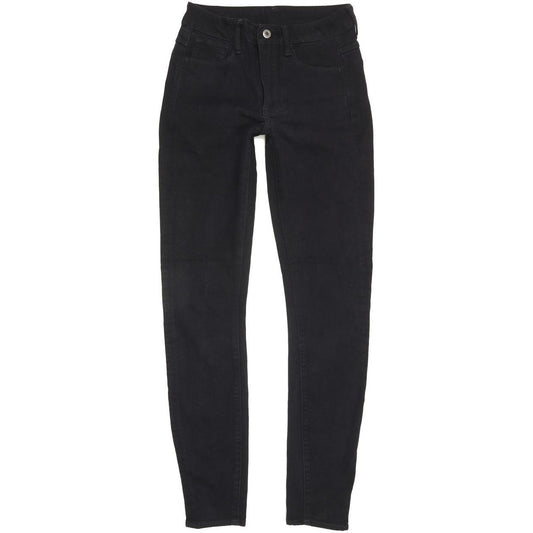 G-Star 3301 Deconst Women Black Skinny Slim Stretch Jeans W26 L31