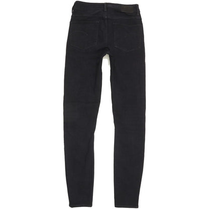 G-Star 3301 Deconst Women Black Skinny Slim Stretch Jeans W26 L31
