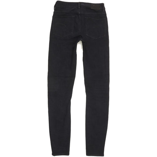 G-Star 3301 Deconst Women Black Skinny Slim Stretch Jeans W26 L31