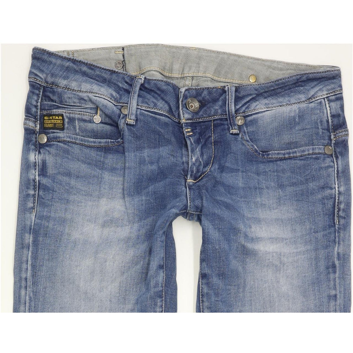 G-Star Midge Women Blue Straight Slim Stretch Jeans W29 L32