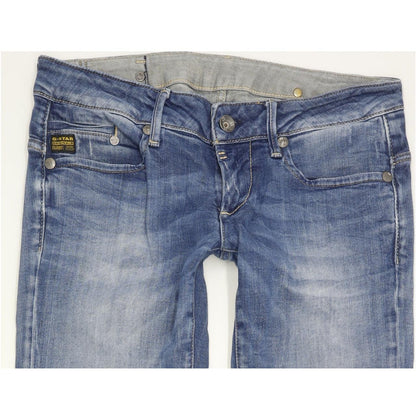 G-Star Midge Women Blue Straight Slim Stretch Jeans W29 L32