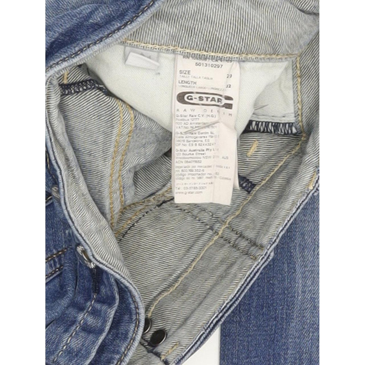 G-Star Midge Women Blue Straight Slim Stretch Jeans W29 L32