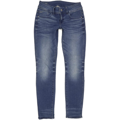 G-Star Lynn Mid Women Blue Skinny Slim Stretch Jeans W29 L30