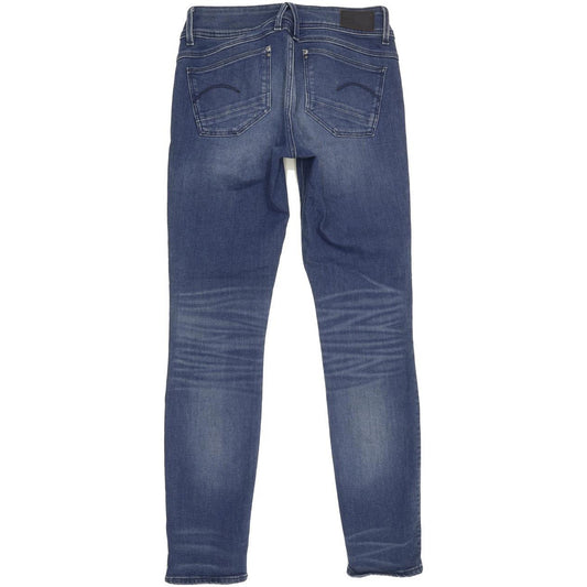 G-Star Lynn Mid Women Blue Skinny Slim Stretch Jeans W29 L30