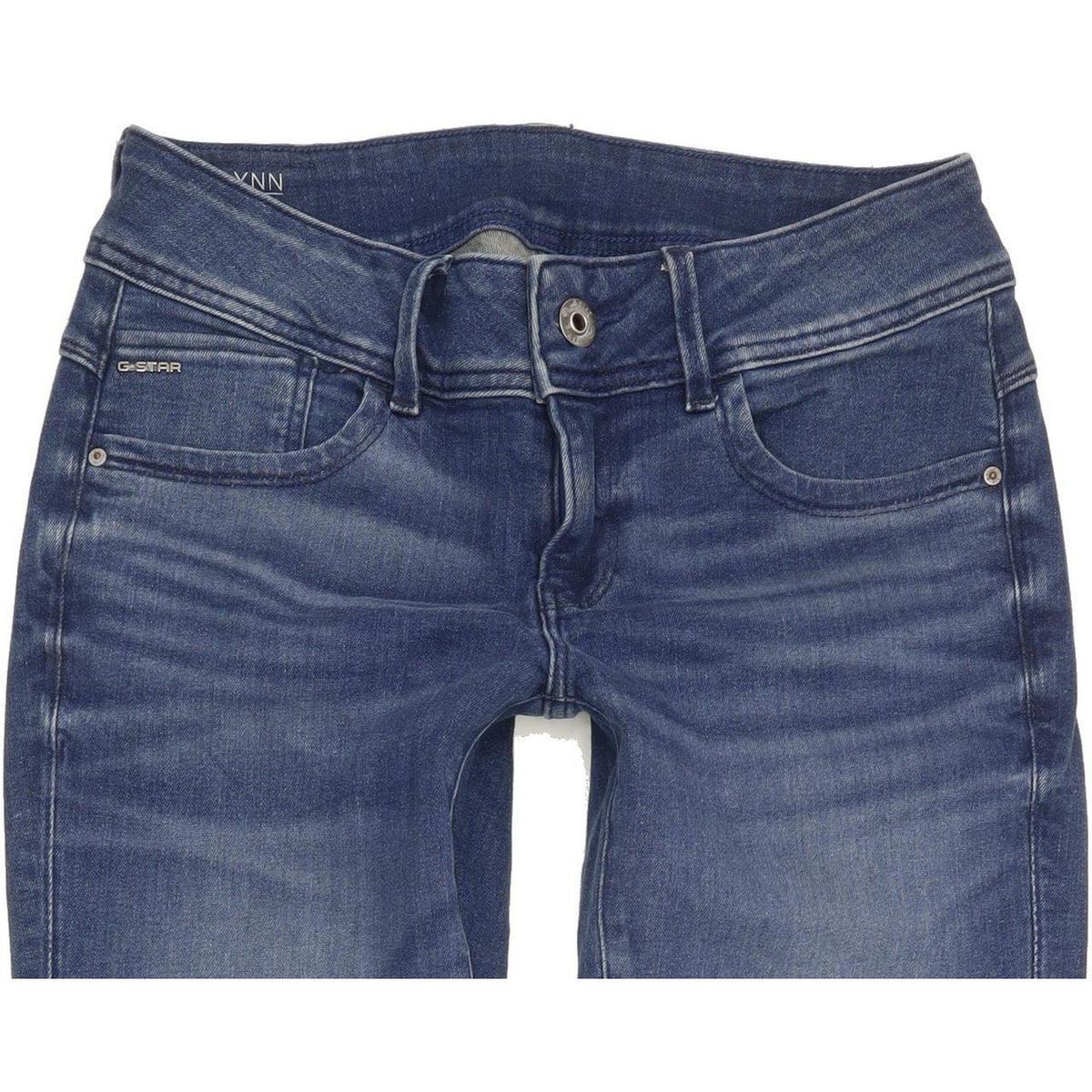 G-Star Lynn Mid Women Blue Skinny Slim Stretch Jeans W29 L30