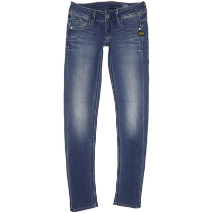 G-Star Lynn Women Blue Skinny Slim Stretch Jeans W28 L32