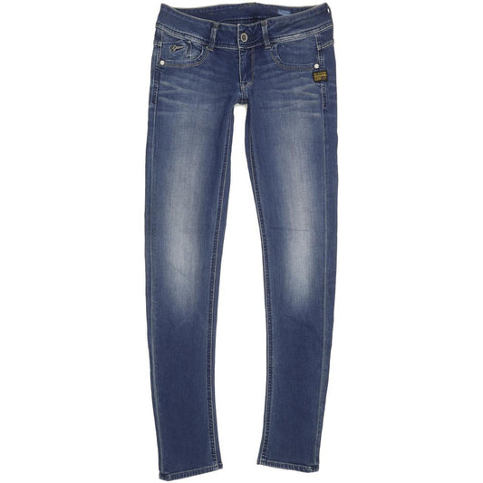 G-Star Lynn Women Blue Skinny Slim Stretch Jeans W28 L32