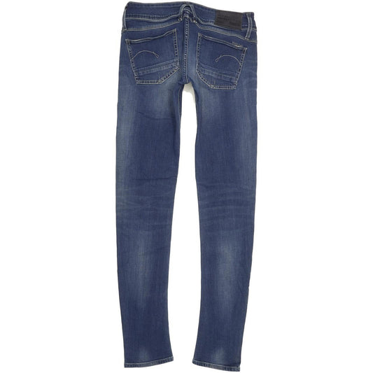 G-Star Lynn Women Blue Skinny Slim Stretch Jeans W28 L32