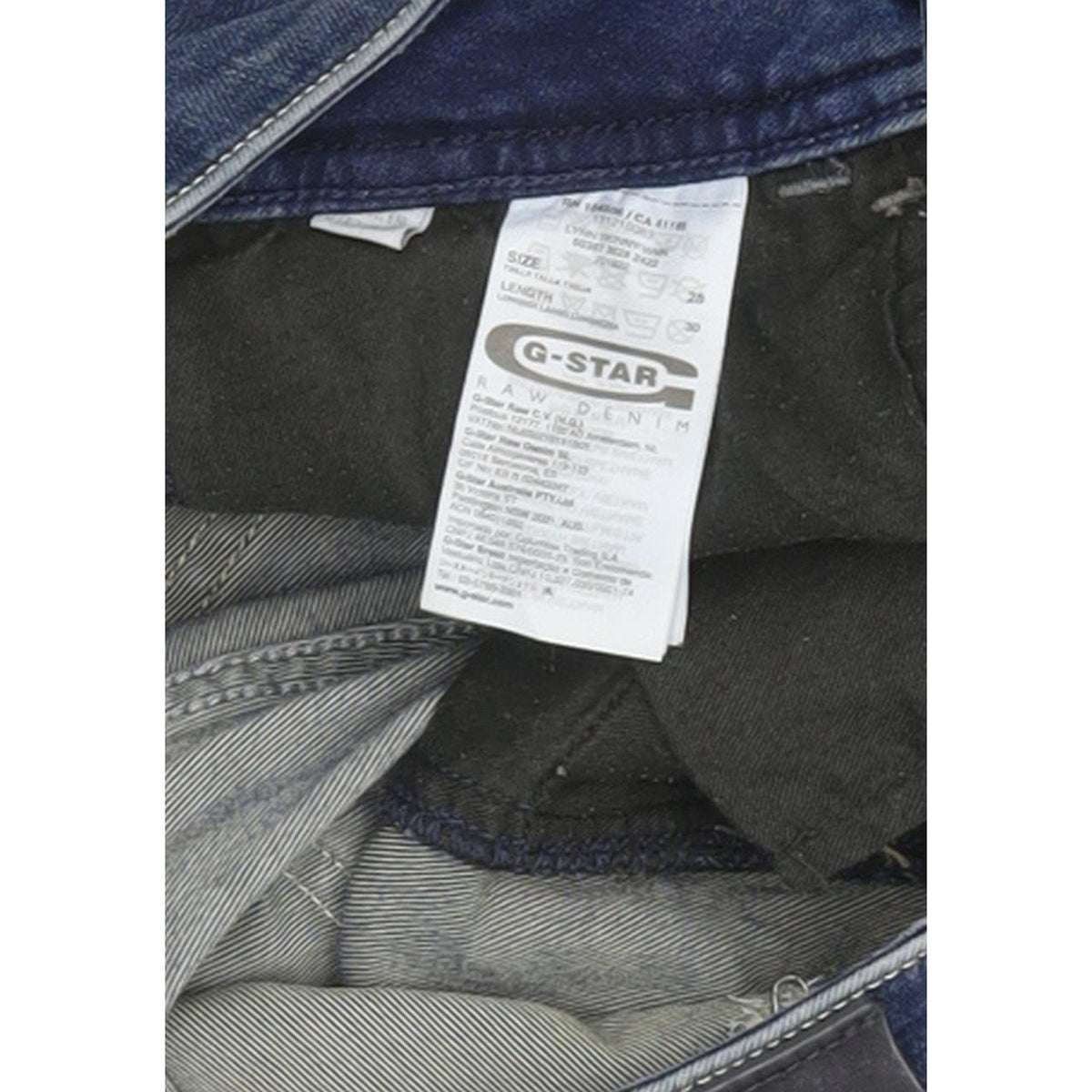 G-Star Lynn Women Blue Skinny Slim Stretch Jeans W28 L32