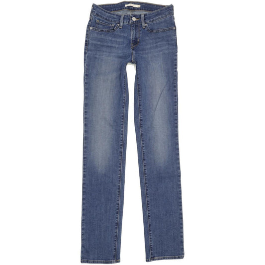 Levi's 712 Men Blue Straight Slim Stretch Jeans W27 L33