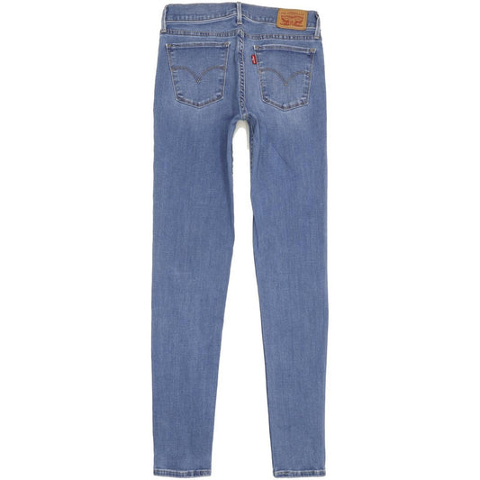 Levi's 710 Super Women Blue Skinny Slim Stretch Jeans W27 L29