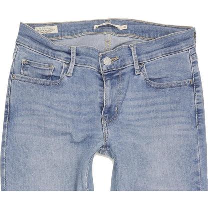 Levi's 710 Super Women Blue Skinny Slim Stretch Jeans W28 L30
