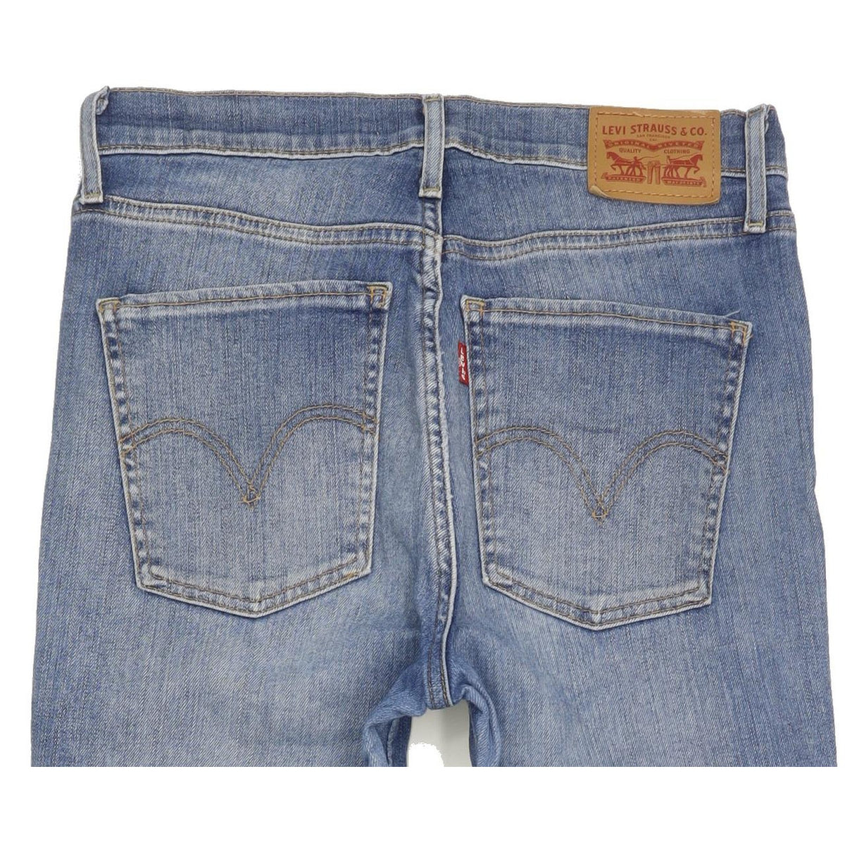 Levi's Mile Blue Skinny Slim Stretch Jeans High Waisted W28 L32