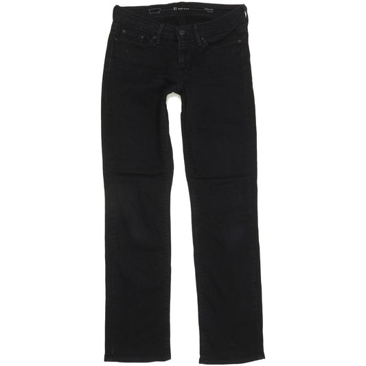 Levi's Slight Curve Women Black Straight Classic Stretch Jeans W27 L30