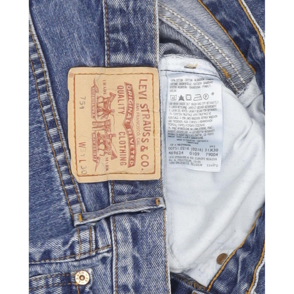 Levi's 751 Men Blue Straight Regular Jeans W31 L27