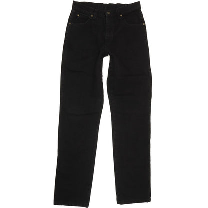 Wrangler Comfort Men Black Straight Regular Jeans W32 L35