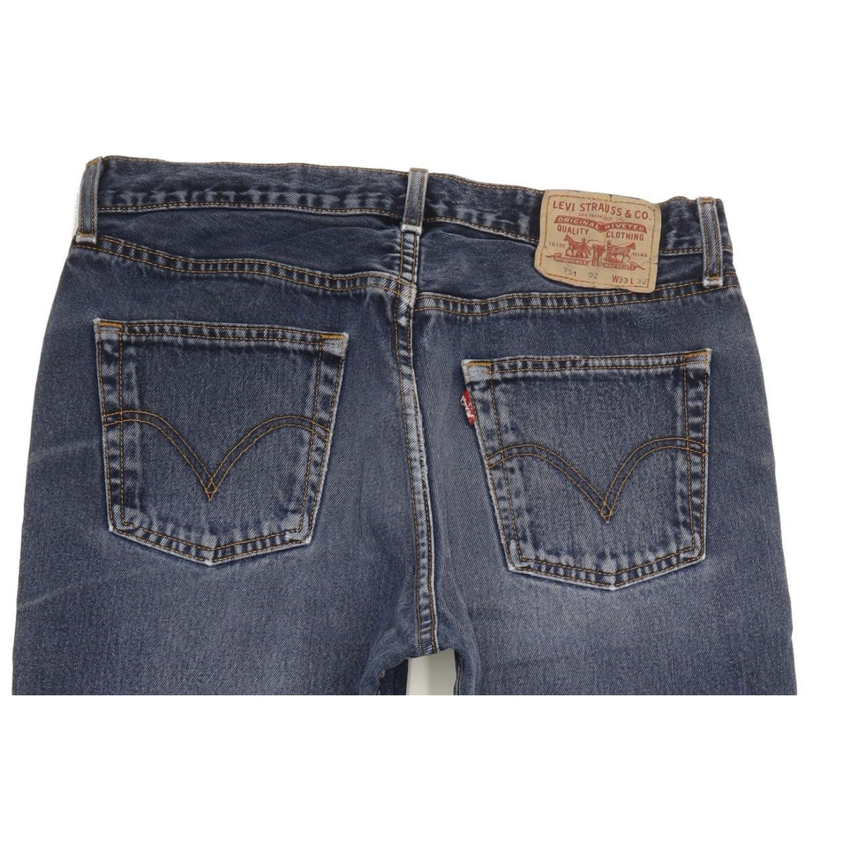 Levi's 751 Men Blue Straight Regular Jeans W33 L32