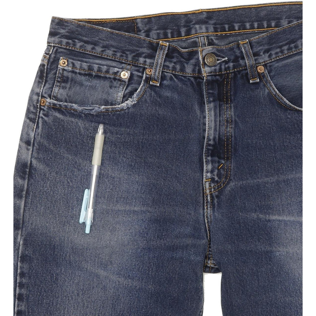 Levi's 751 Men Blue Straight Regular Jeans W33 L32