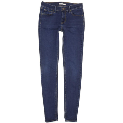 Levi's 710 Super Women Blue Skinny Slim Stretch Jeans W30 L31