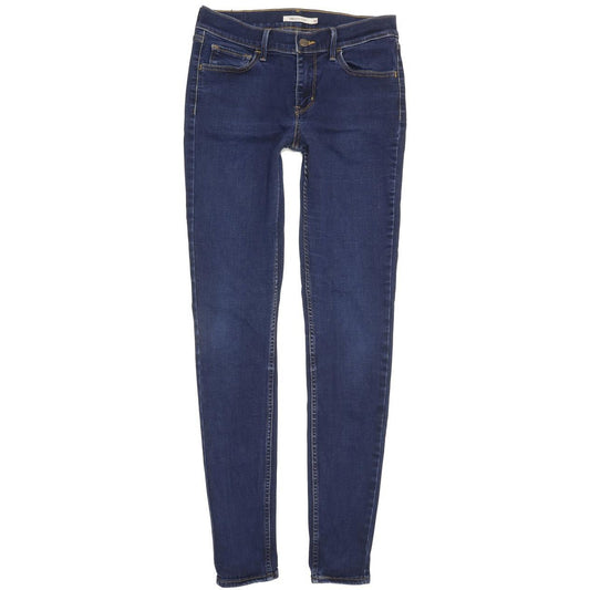 Levi's 710 Super Women Blue Skinny Slim Stretch Jeans W30 L31