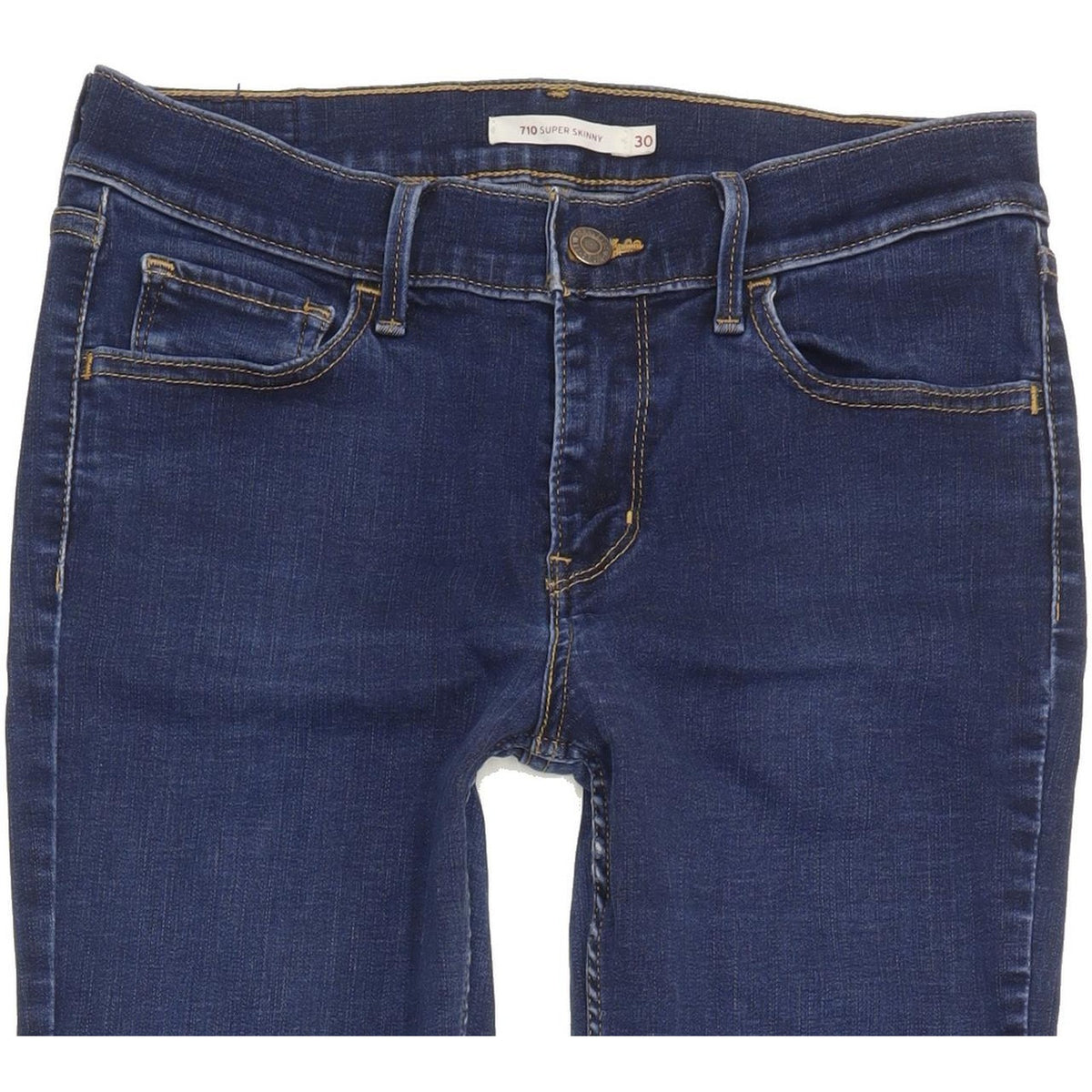 Levi's 710 Super Women Blue Skinny Slim Stretch Jeans W30 L31
