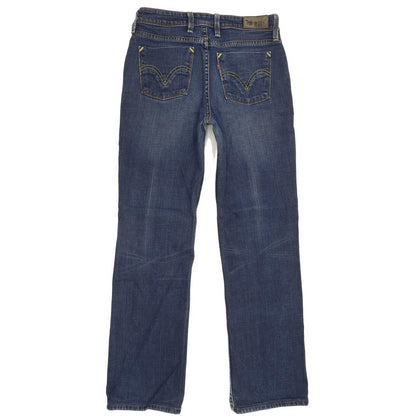 Levi's 627 Women Blue Straight Slim Stretch Jeans W28 L28