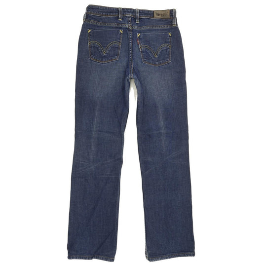 Levi's 627 Women Blue Straight Slim Stretch Jeans W28 L28