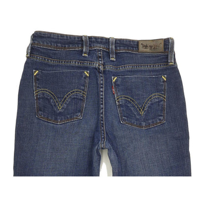 Levi's 627 Women Blue Straight Slim Stretch Jeans W28 L28