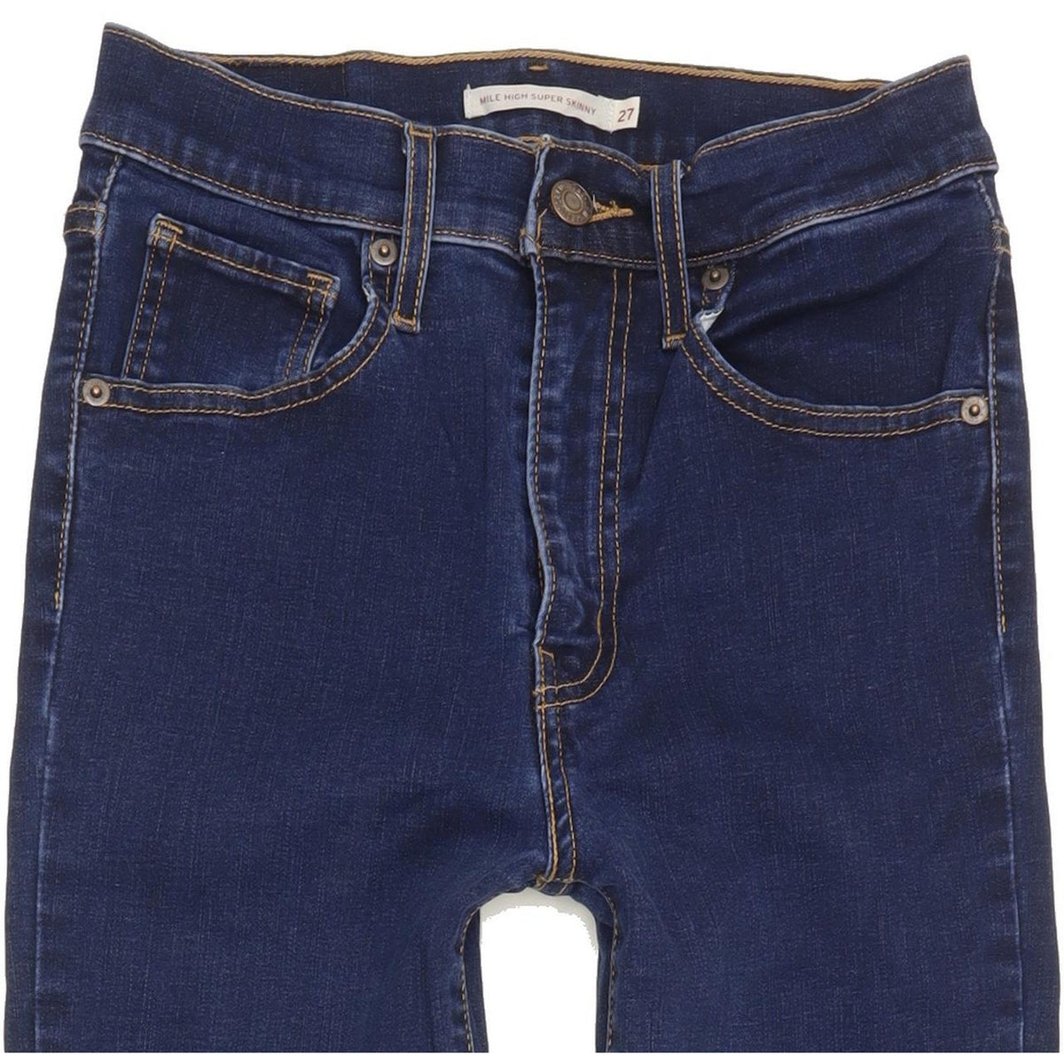 Levi's Mile Blue Skinny Slim Stretch Jeans High Waisted W27 L29