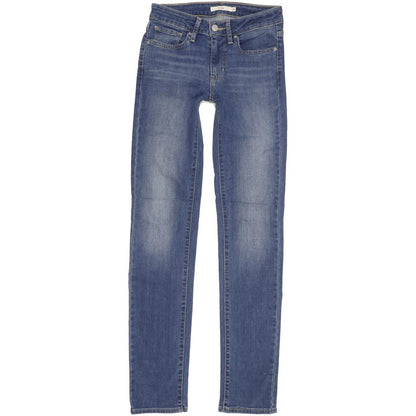 Levi's 712 Women Blue Skinny Slim Stretch Jeans W24 L31