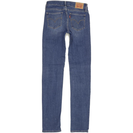 Levi's 712 Women Blue Skinny Slim Stretch Jeans W24 L31