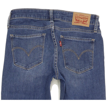 Levi's 712 Women Blue Skinny Slim Stretch Jeans W24 L31