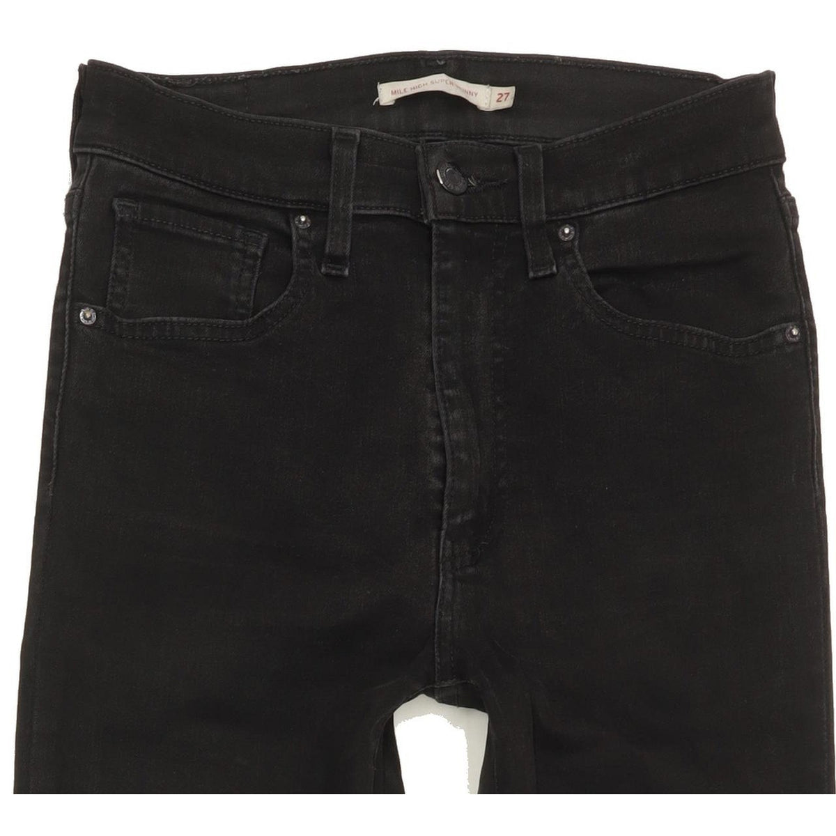 Levi's Mile Women Black Skinny Slim Stretch Jeans W27 L31