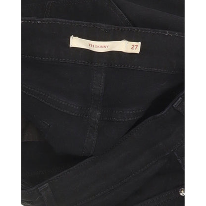 Levi's 711 Women Black Skinny Slim Stretch Jeans W27 L28