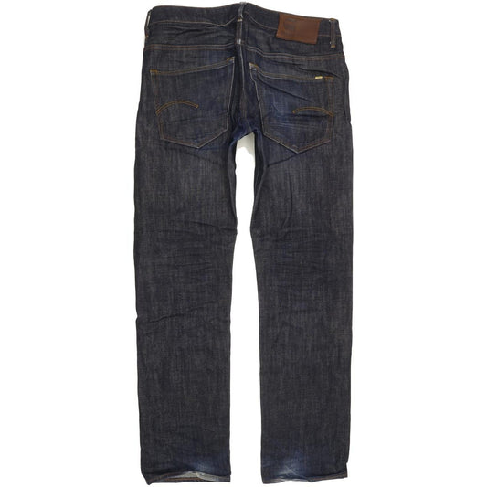 G-Star 3301 Men Blue Straight Slim Jeans W32 L31