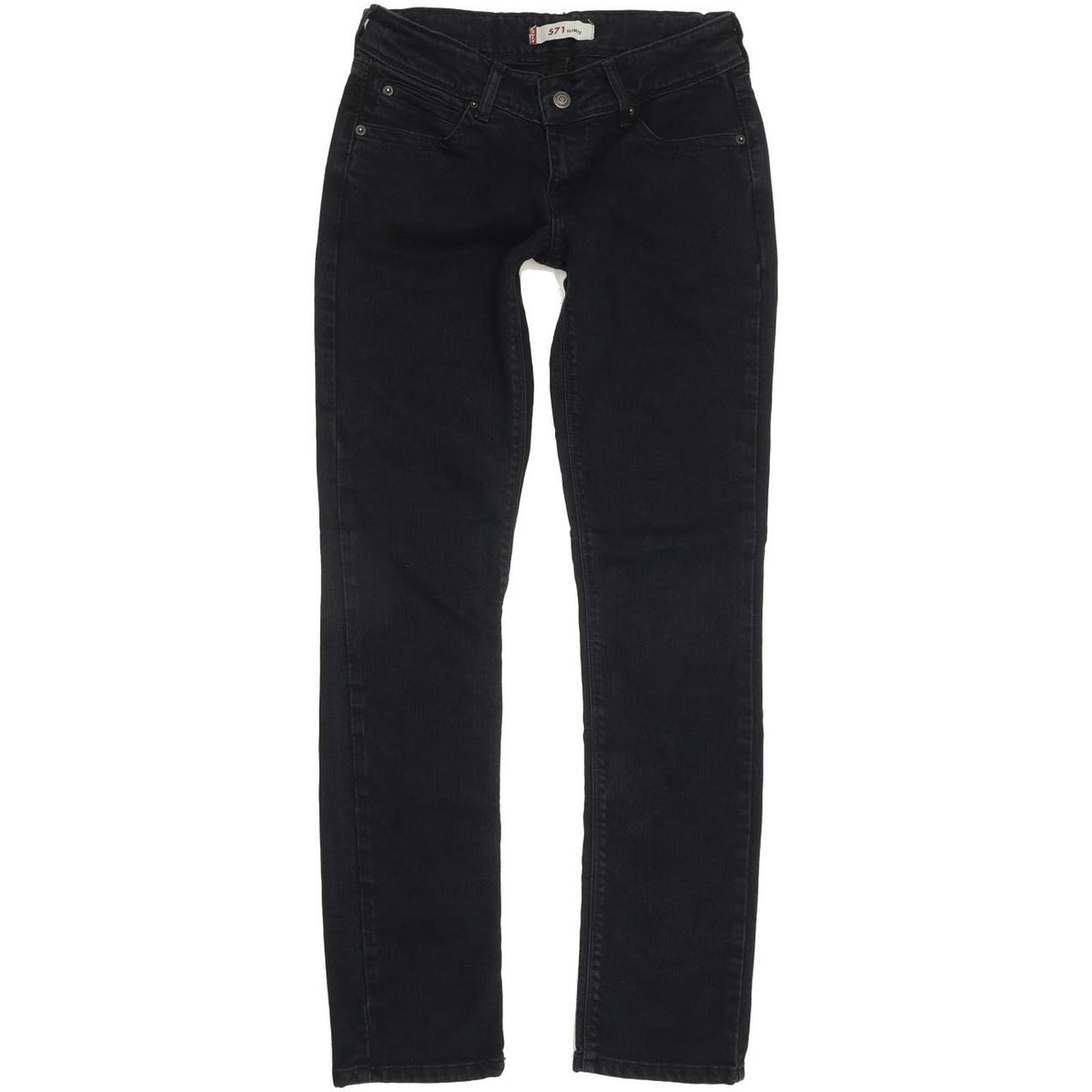 Levi's 571 Women Black Straight Slim Jeans W29 L31