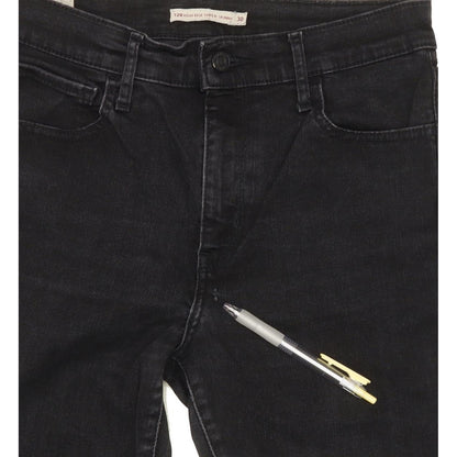 Levi's 720 Women Black Skinny Slim Stretch Jeans W30 L29