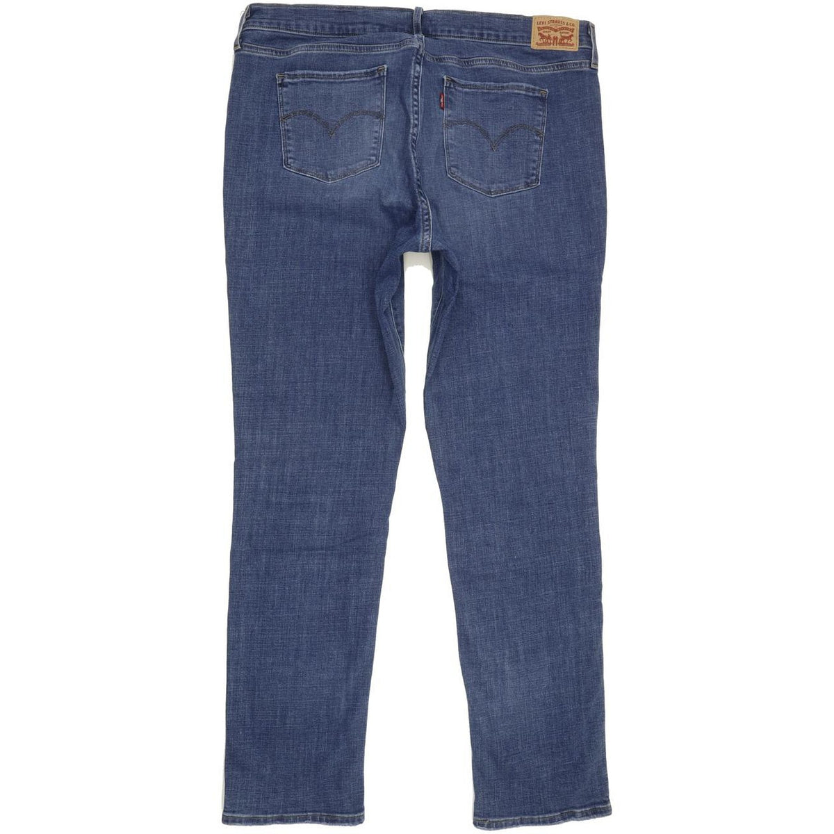 Levi's 312 Shaping Women Blue Straight Slim Stretch Jeans W35 L32