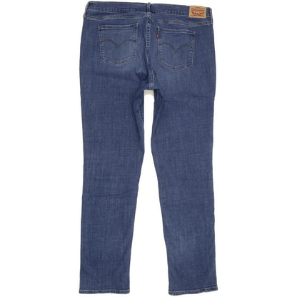 Levi's 312 Shaping Women Blue Straight Slim Stretch Jeans W35 L32